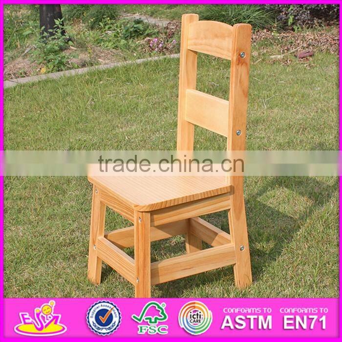 2016 new design natural solid wooden children table and chairs W08G172