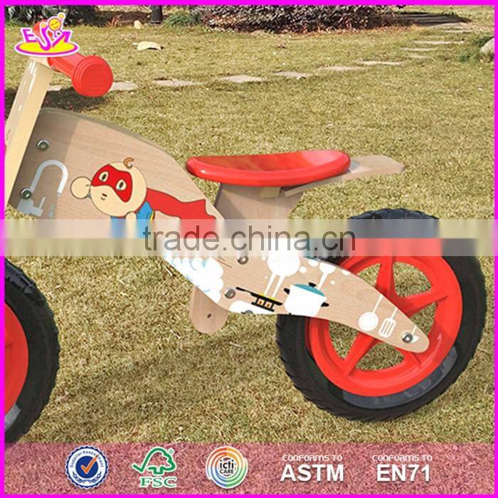 2017 Best design original work balance wooden children bicycle for sale W16C176