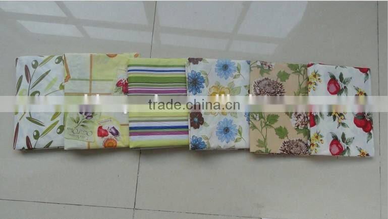 hot sale !!classic and fashionable flannel/PVC/PE table cloth