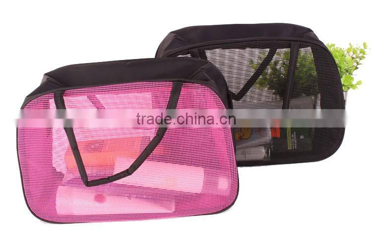 Clear PVC Mesh 3pcs Travel Kits Toiletry Bag Sets