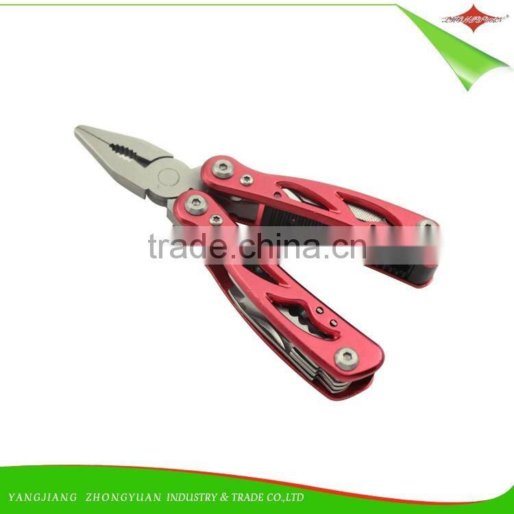 ZY-V1006 stainless steel fold pocket multi function tool pliers outdoor use