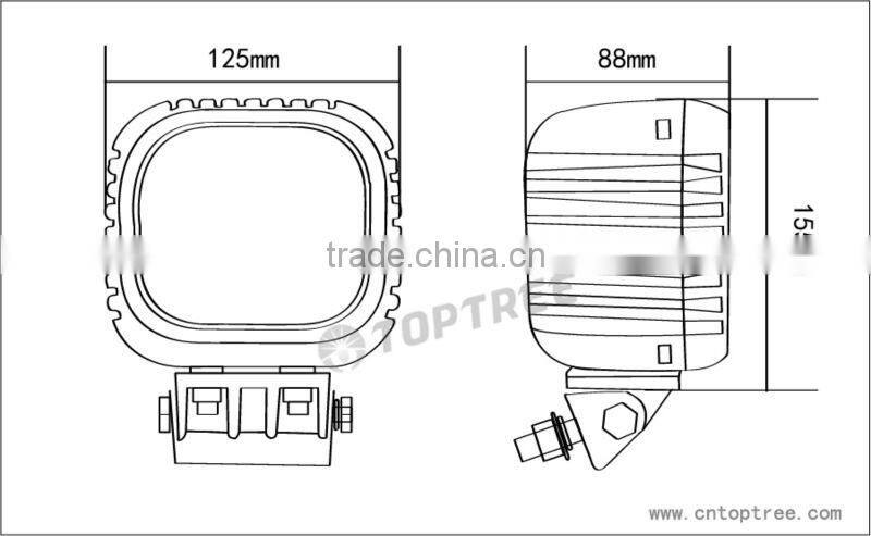 LED work light 40W spot flood 9-32V Jeep, LandRover,GM Suv
