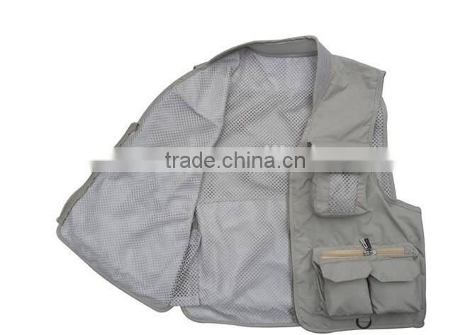 New outdoor travel vest multi pocket waterproof Vest for mens