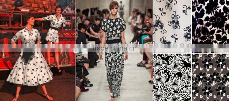 Beautiful designs of 100% rayon/viscose fujiette printed fabric