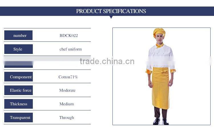 OEM New Stylish Coat With Logo Chinese Restaurant Uniform Designs