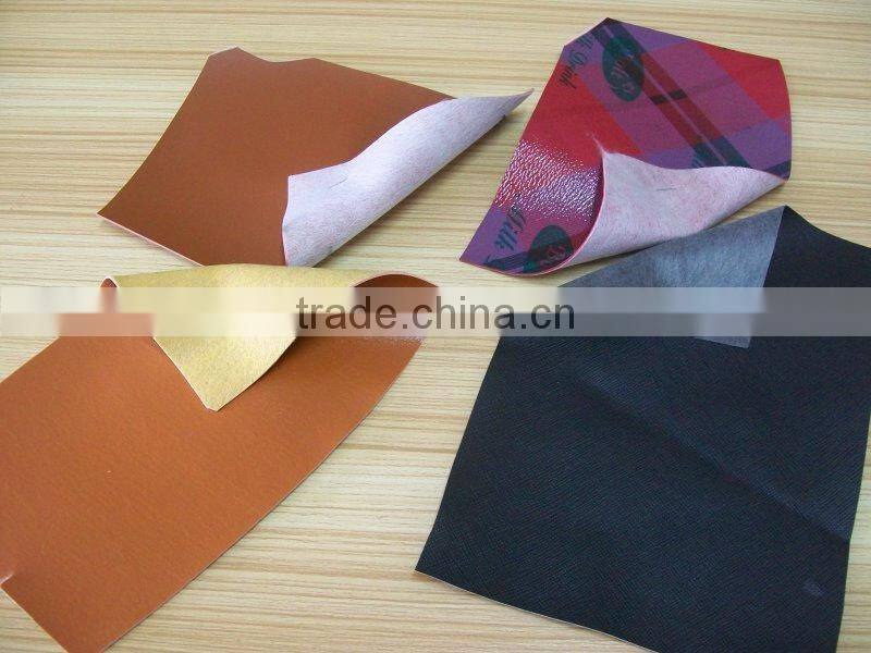 pvc leather, pvc artificial leather stocklot for bag, pvc synthetic leather stocklot