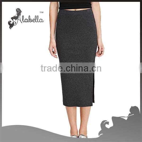 Slit Midi Skirt latest skirt design pictures of 2015 hot selling sexy pencil skirt