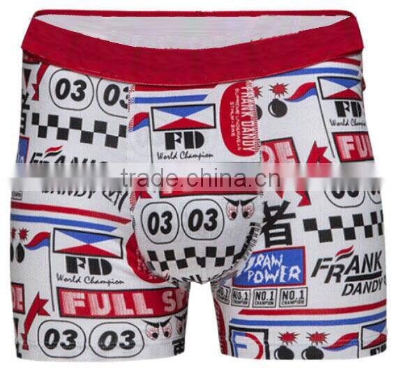 Comfortable material prevalent design mens unique yellow AOP boxer shorts