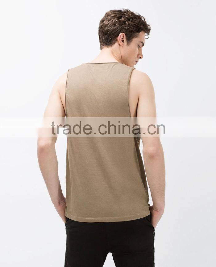 Custom loose plain wholesale men tank tops