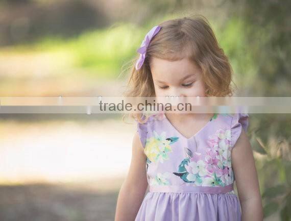 Wholesale Clothing Floral Sundress Baby Girl Party Dress Children Frocks Designs