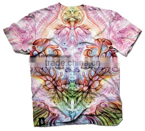 2014 high quality all over sublimation printing t-shirt