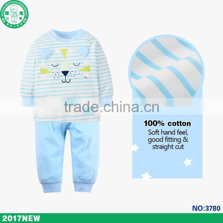 Eco firendly unisex kids clothing set high quality low price baby pajamas