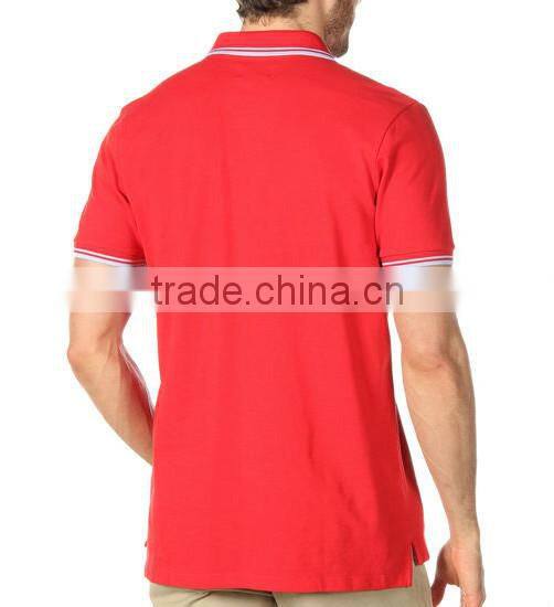 man pk polo t-shirt wholesale with tipping collar&cuff