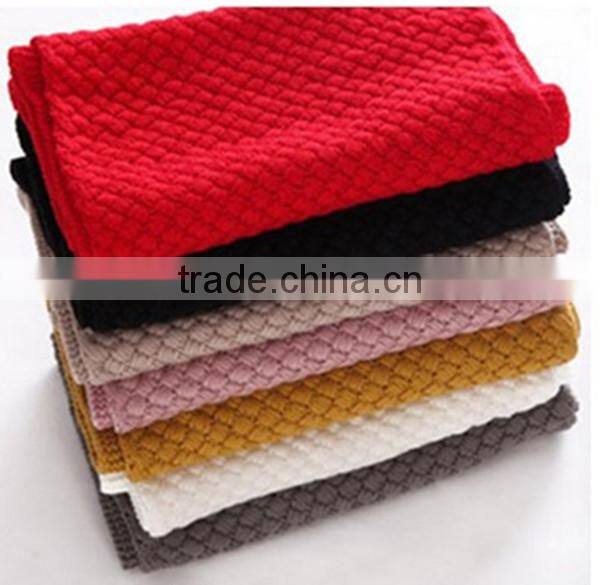 New arrival different color choice fashion design high quality acrylics material solid infinity hijab scarf for ladies