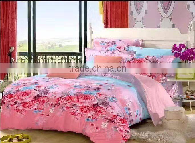 Hotel Home Four Pieces Super Soft Pink Duvet Cover Set