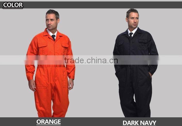 Juqian China quality professional workwear uniform manufcturer orange black Breathable mens overall uniform