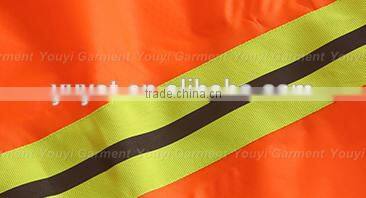 orange 100% waterproof raincoat with hood