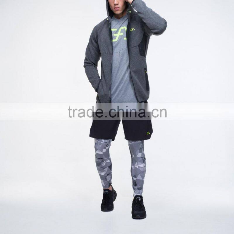 Custom yoga pants nylon sports wholesale print leggings for men