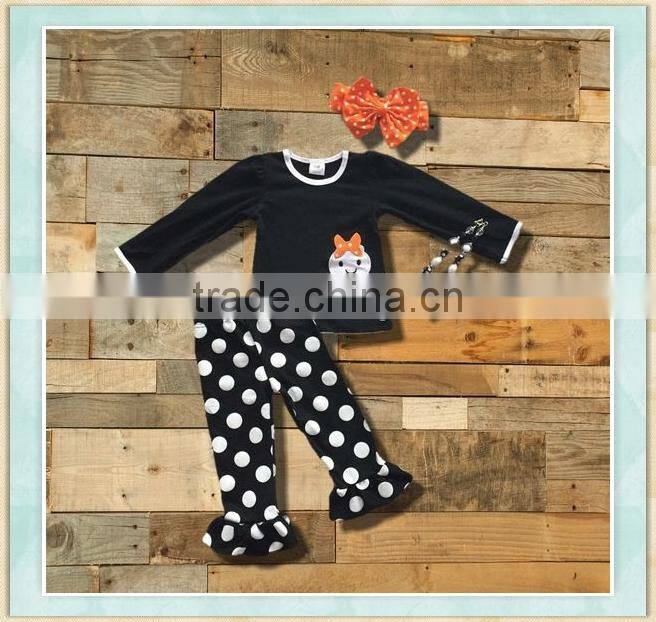 New 2017 Kids wholesale baby boy clothes winter Christmas Clothing applique snowman clothes children's wear