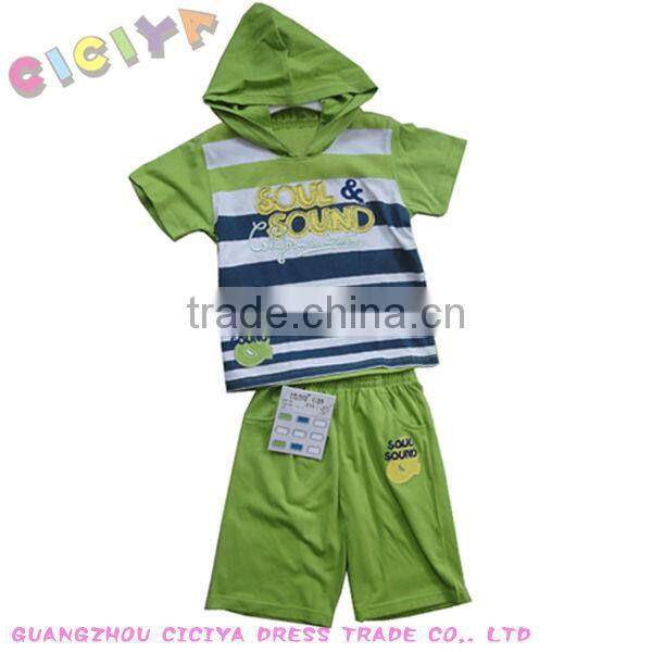 Latest 2015 child boys summer cotton design pyjamas short sleeve children pyjama