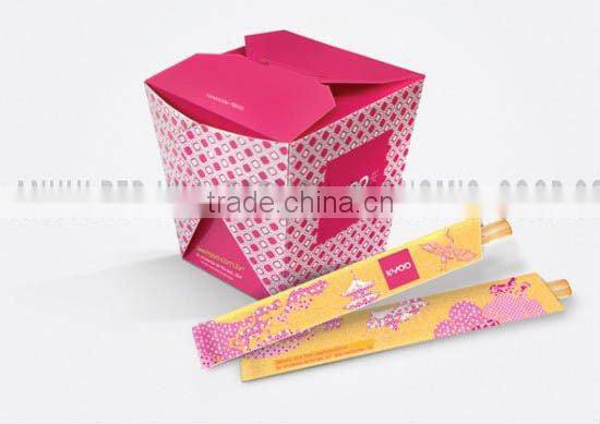Disposable paper packaging lunch box