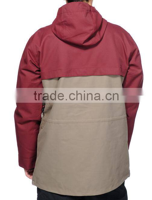 Fashion Style Double Color Stitching Snowboard Jacket Waterproof