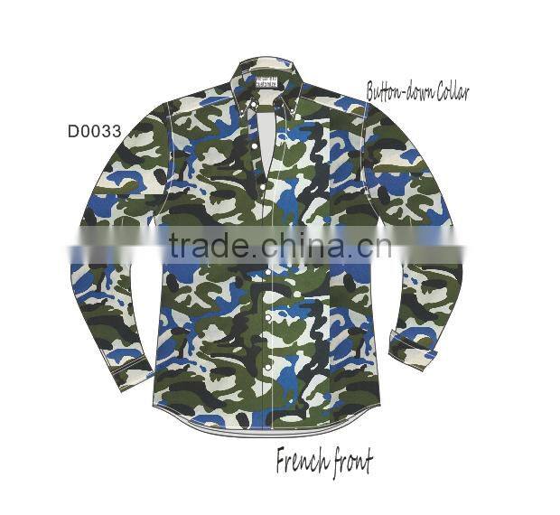 latest fashion designer military shirt, camo shirt, camp shirt