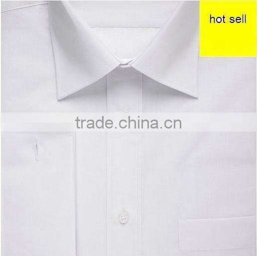 T/C white casual shirt, fashion casual shirts slim fit