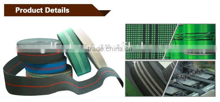 black sofa elastic webbing