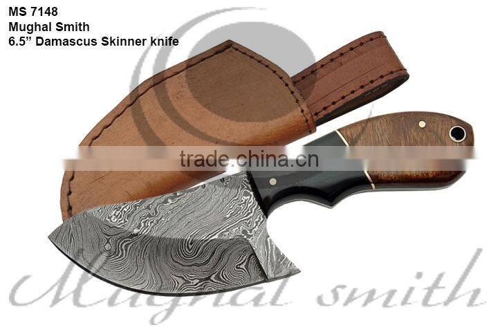 Damascus knife/Hunting knife/Deer stag