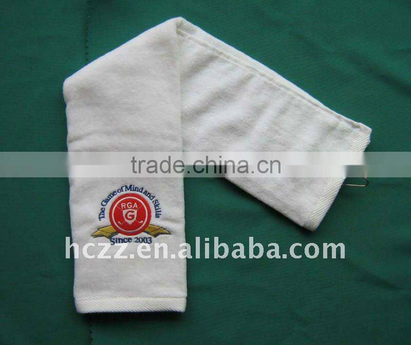 100% cotton embroidery golf towel