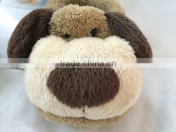 Animal shaped indoor use soft plush slipper