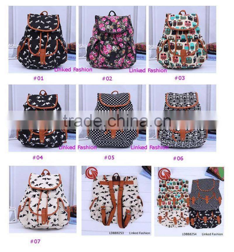 leisure school bag geometric pattern retro vintage canvas boho bohemian AztecZTEC backpack bag