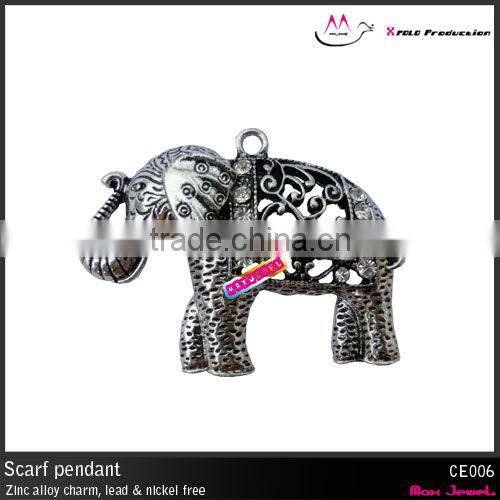 2015 wholesale best price vintage tibetan latest animal elephant design charm pendant