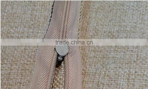 Jute design on linen throw pillow with 0.7D microfibre fill