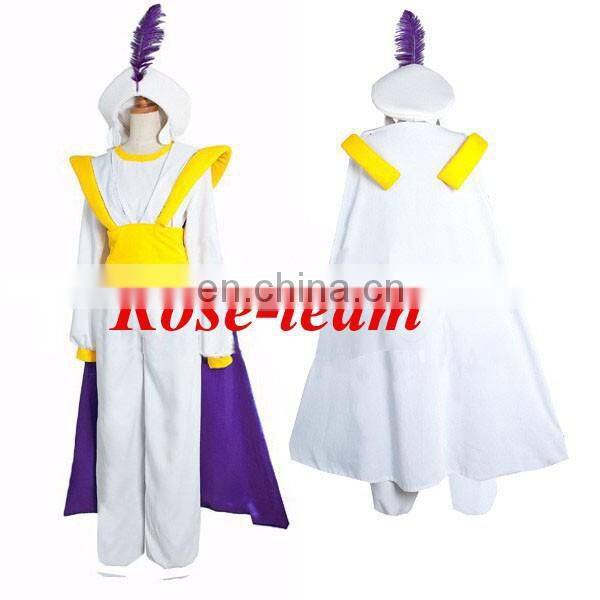 Fast Delievery Rose-team Fantasia Anime Custom Made Aladdin Lamp Prince Aladdin Costume Movie Cosplay Costume