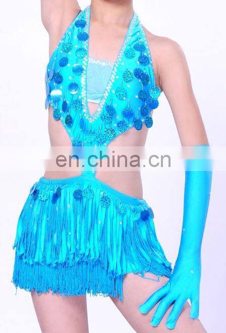 ANNA SHI Fashion Style Of Latin Skirt With Rhin Stone
