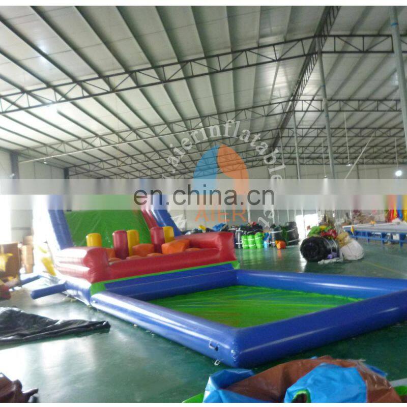 2017 Hot promote inflatable pool children inflatable obstacle course with pool for sale