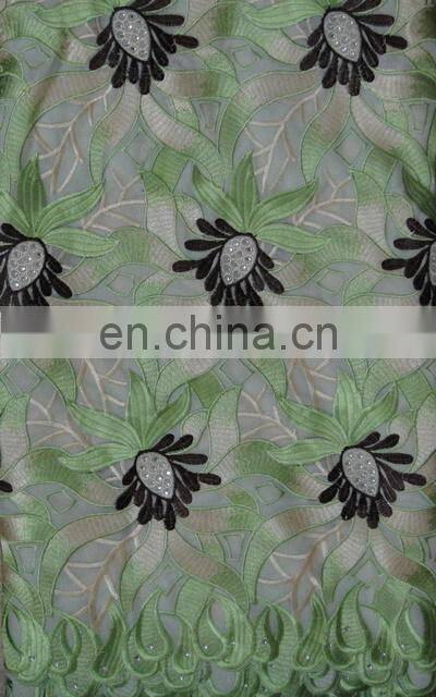 2015 New Fashion African Hand Cut Lace Fabric