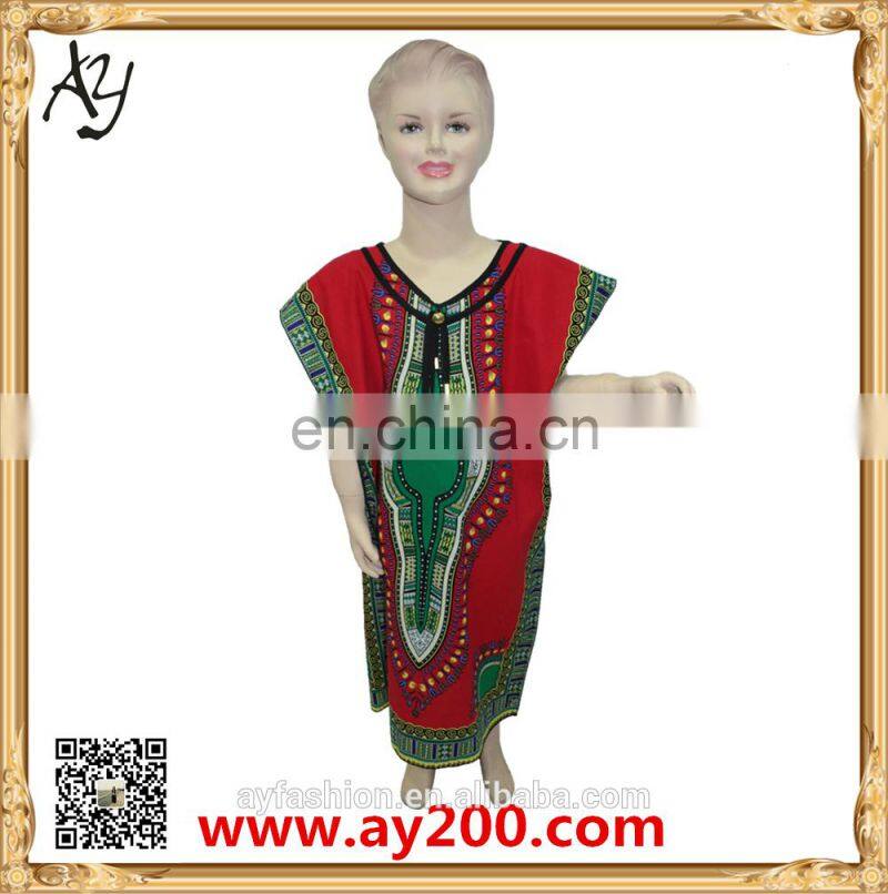 wholesale printing dashiki kids girl dress Africa dashiki children dress