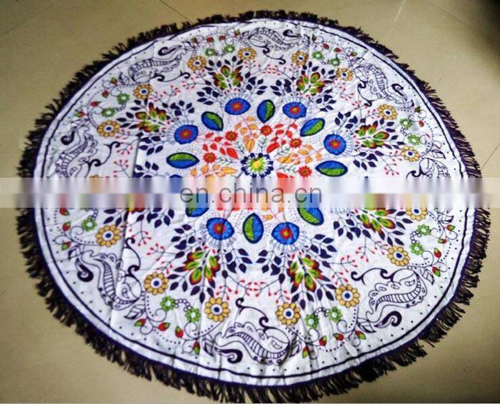 cotton dobby border microfiber swimming pool beach towel