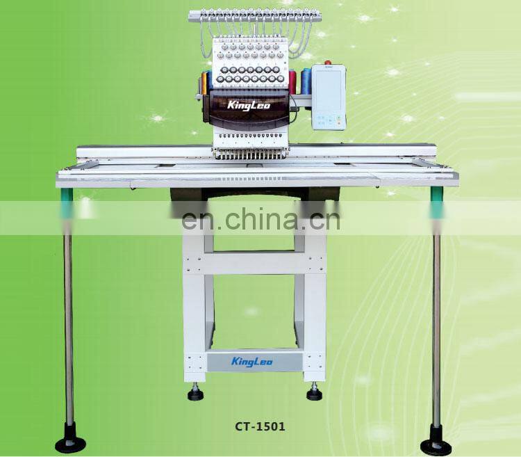 Single head computerized hat embroidery machine flat cap embroidery