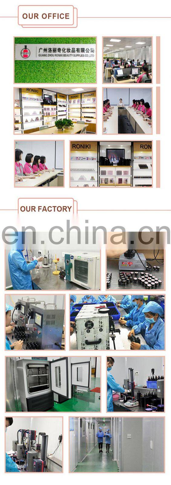 Wholesale UV gel RONIKI high gloss top coat gel polish 15ml 26colors pearl top coat