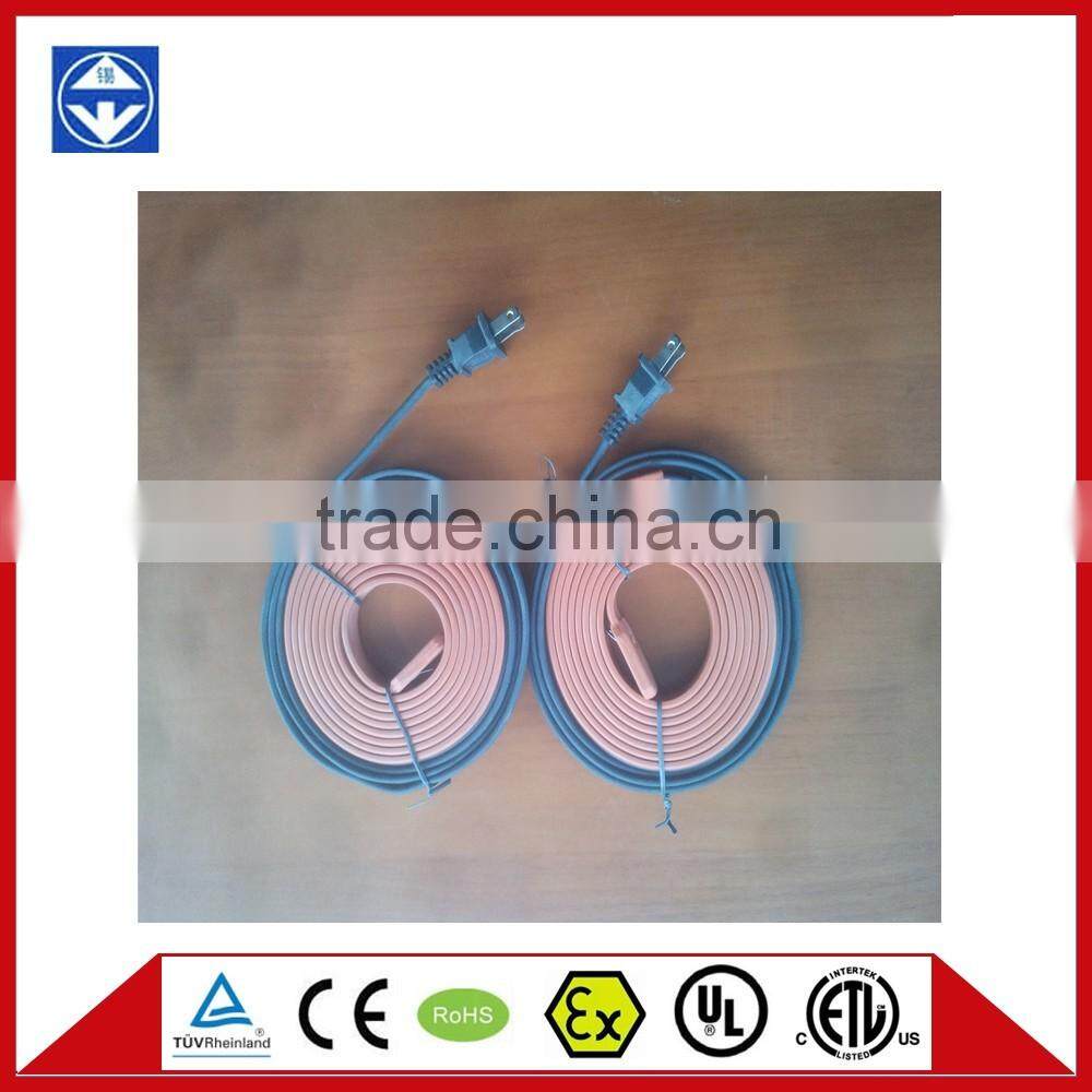 silicon rubber pipe heating cable