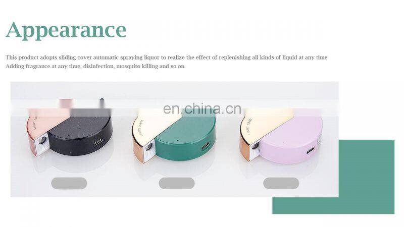 Mini Portable Slide Ultra Fine Mist Sprayer Perfume Automatic Atomizer Fogging Machine Fragrance Sprayer