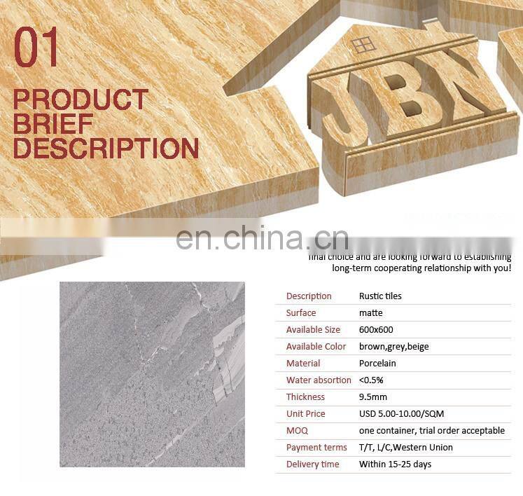 600x600mm concrete gress color glossy surface 3D flooring tiles and marbles