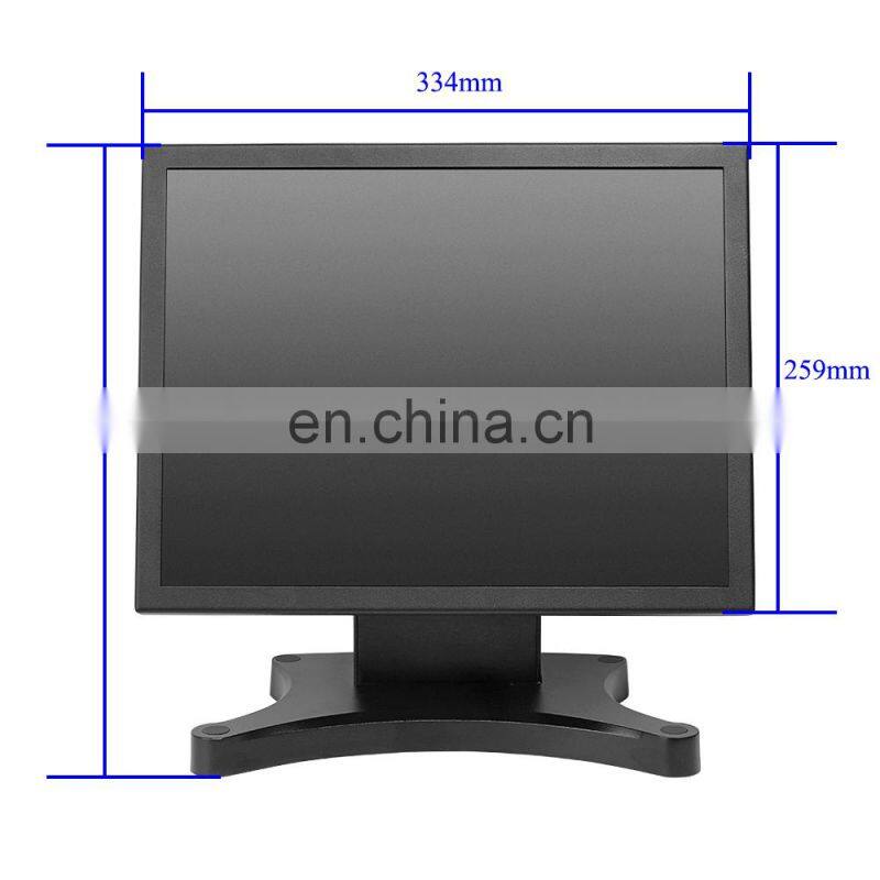 17" LCD Monitor Computer PC Display 4 Wire Resistive Touch VGA+USB Wholesale