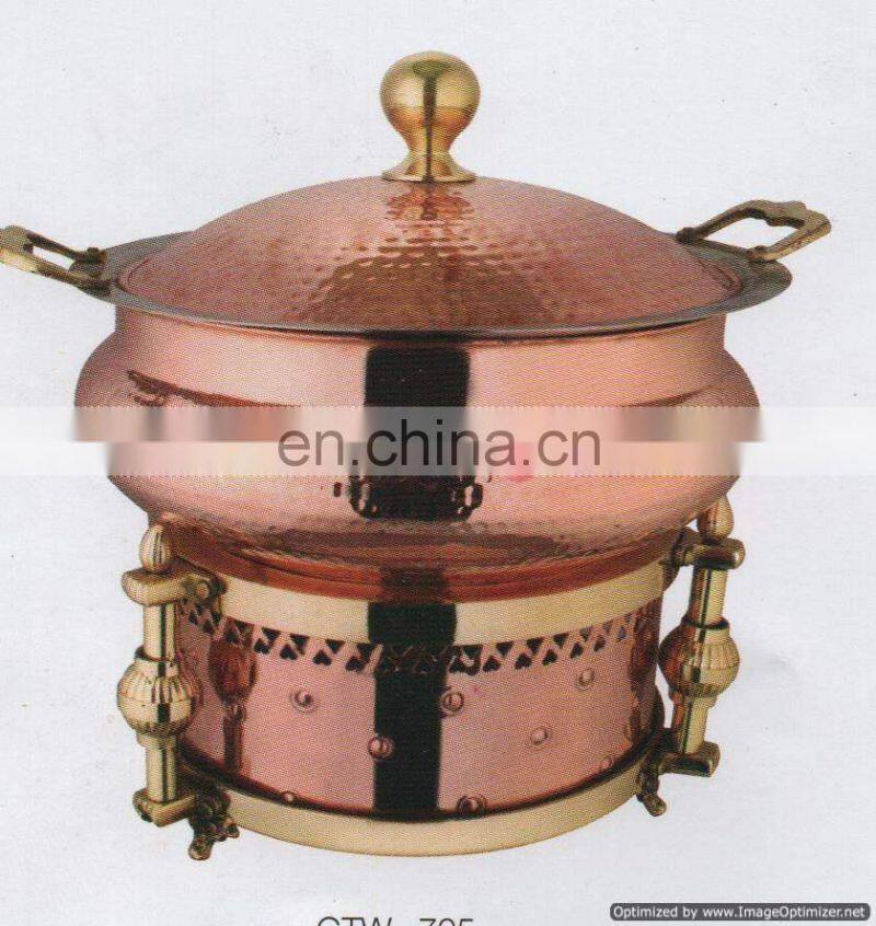 shiny polished chafing dish