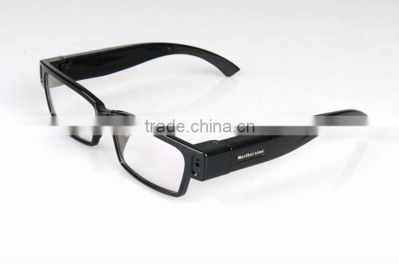 V14 glass camera with 5.0 mega pixels fashionable eyewear glass mini camera