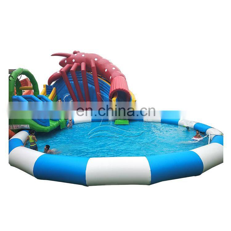 Cheap inflatable slide water park equipment for sale